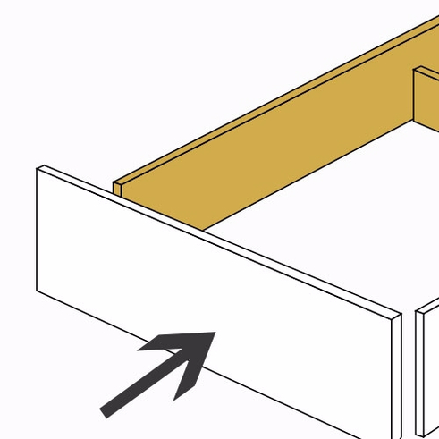 Multi-Living Alu Endesokkel 108x16.5cm - til køkken ø