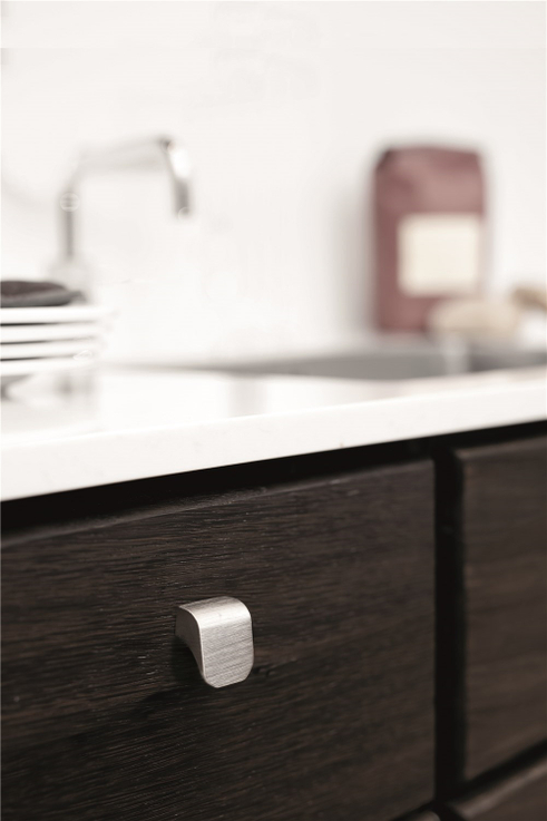 Furnipart - Fall Knob - greb i aluminium