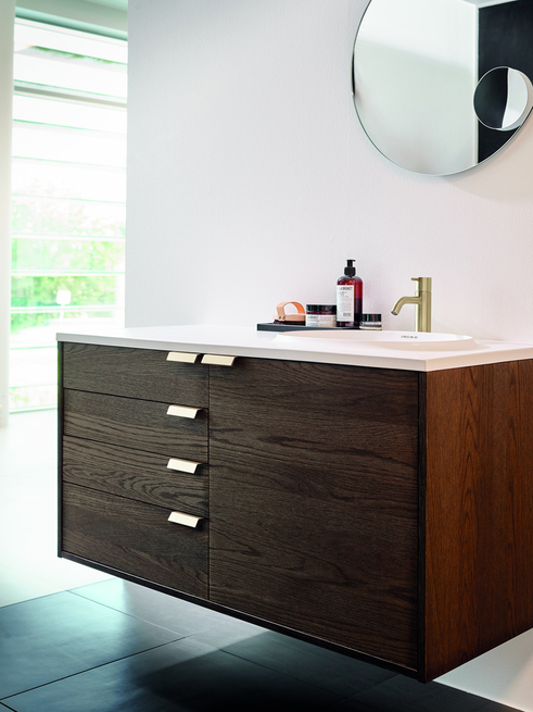 Furnipart - Bench - greb i aluminium børstet messing CC60mm L100mm B48,3mm