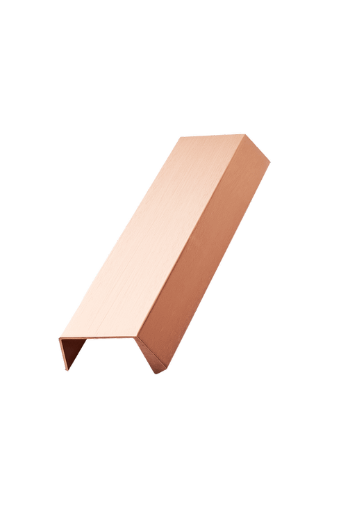 Furnipart - Bench - greb i aluminium børstet kobber CC2x80mm L200mm B48,3m