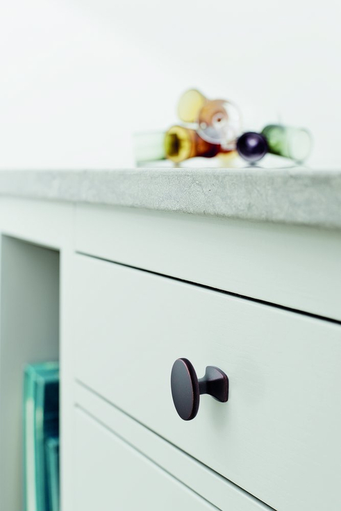 Furnipart - Classic Knob - greb i zink antik brun H28mm Ø34mm