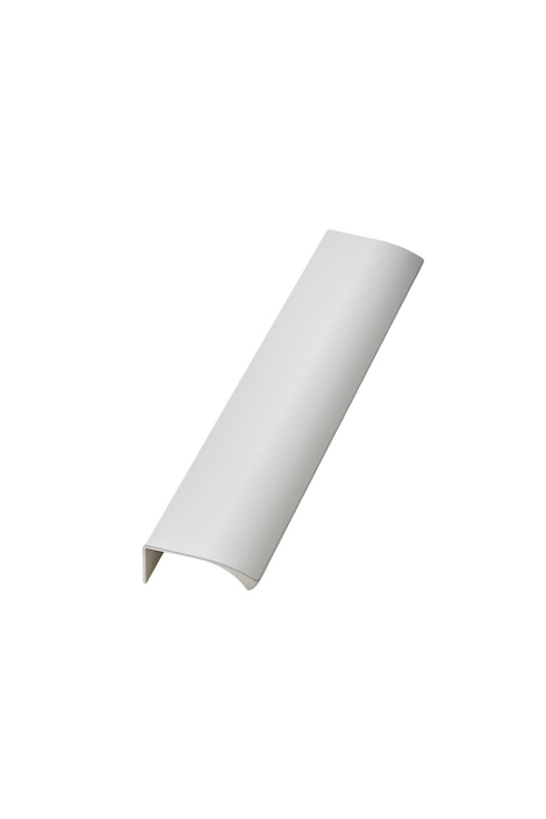 Furnipart - Edge Straight - greb i aluminium NCS 0500 - Mat hvid CC2x80mm