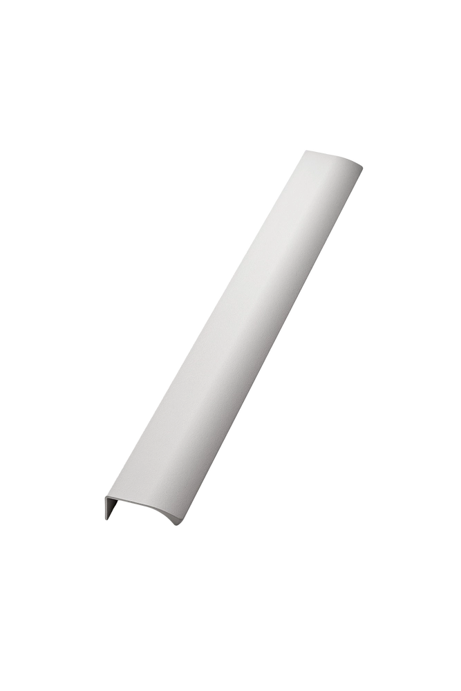 Furnipart - Edge Straight - greb i aluminium NCS 0500 - Mat hvid CC2x160mm