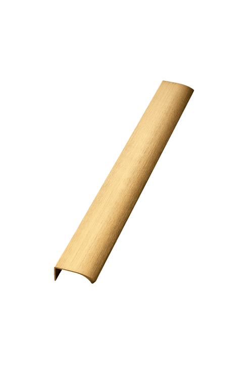 Furnipart - Edge Straight - greb i aluminium børstet messing CC2x160mm L35