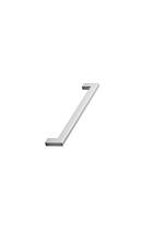 Furnipart - Flat - greb i zink inox look CC192mm L206mm B7,5mm H33mm