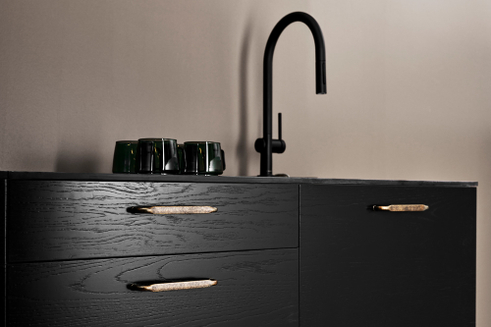 Furnipart - Gate Handle - greb i Zink Antik messing CC160mm L172,2mm B12,2mm H29,7m