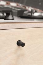 Furnipart - Harlequin - greb i rustfrit stål sort B24mm H33mm Ø17mm