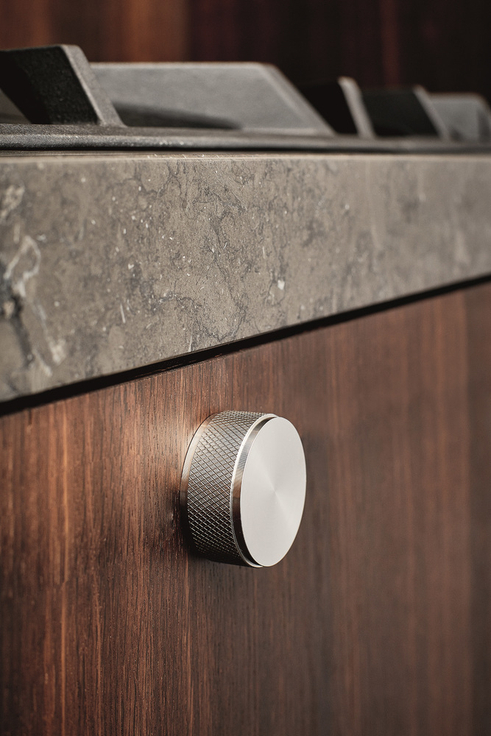 Furnipart - Harlequin - greb i Rustfrit stål Silkeslebet H21mm Ø46,5mm