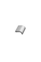 Furnipart - Invert Knob - greb i aluminium inox look CC32mm L40mm B34mm H22