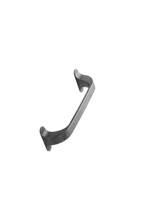 Furnipart - Locker - greb i zink antik grå CC128mm L140mm B40/13mm H32mm