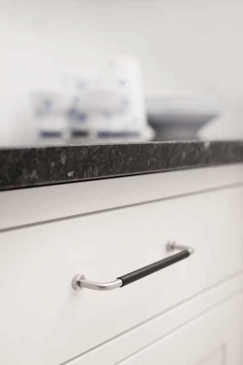 Furnipart - Lounge Leather - greb i læder,rustfrit stål