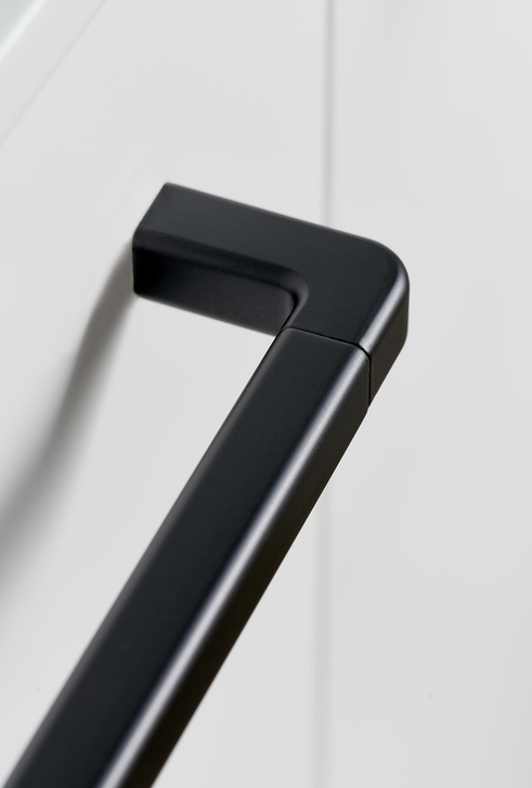 Furnipart - Mango L - greb i Zink/Aluminium Sort CC544mm L556mm B12mm H35mm