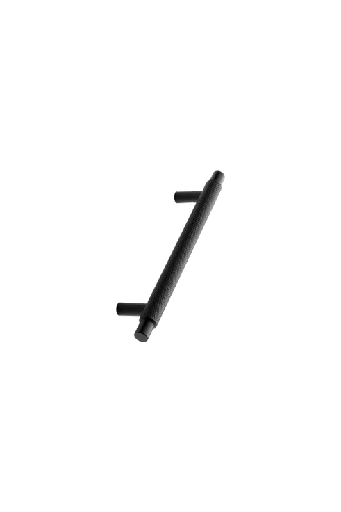 Furnipart - Manor - greb i Zink Mat sort CC128mm L182mm B14mm H36mm Ø14mm