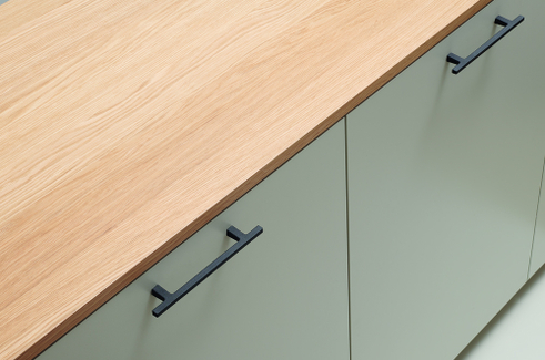 Furnipart - Pen - greb i støbejern sort CC128mm L183mm B11mm H32mm