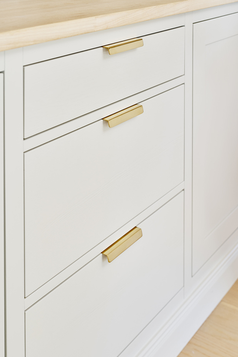 Furnipart - Patina - greb i Blyfri messing Ubehandlet messing poleret CC96mm