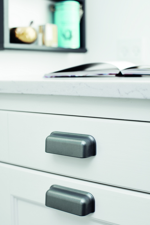 Furnipart - Port - greb i zink antik grå CC96mm L112mm B39mm H29,8mm