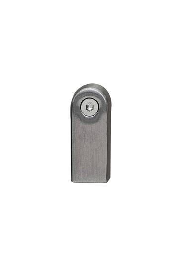 Furnipart - Regular 2 Foot - greb i Zink Inox look L14mm B16mm H40mm