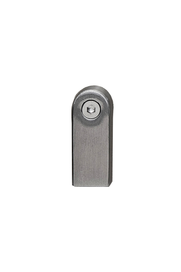 Furnipart - Regular 2 Foot - greb i Zink Inox look L14mm B16mm H40mm