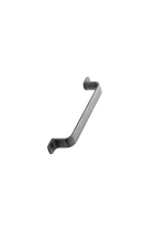 Furnipart - Rio - greb i Zink Antik grå CC128mm L164mm B15,8mm H30mm