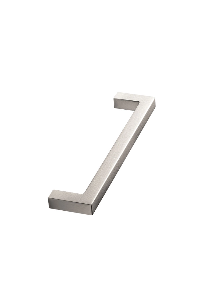 Furnipart - Square 10 Zamac - greb i zink inox look CC128mm L138mm B10mm H32mm