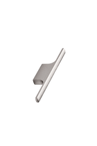 Furnipart - Tau Knob - greb i Aluminium Inox look CC32mm L126mm B10mm H24,5mm