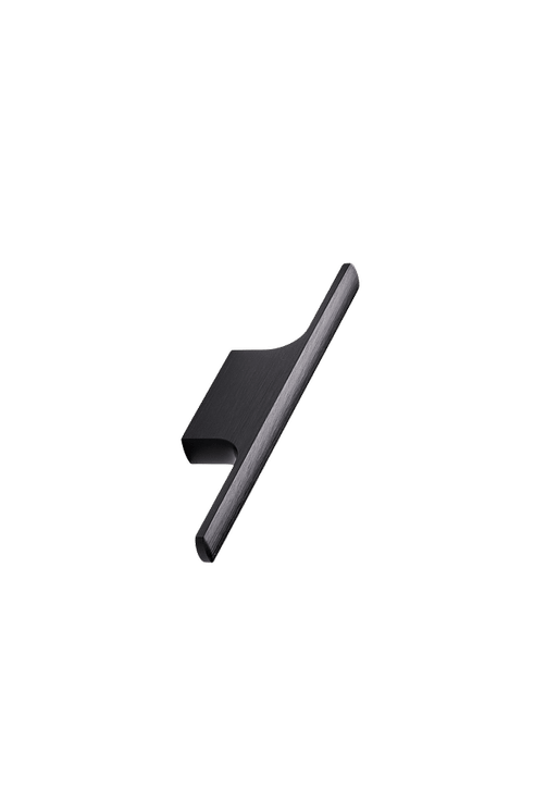 Furnipart - Tau Knob - greb i Aluminium Børstet mat sort CC32mm L126mm B10mm H24,