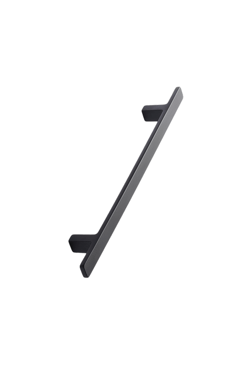 Furnipart - Transit Handle - greb i Zink Mat sort CC160mm L219mm B12mm H24mm