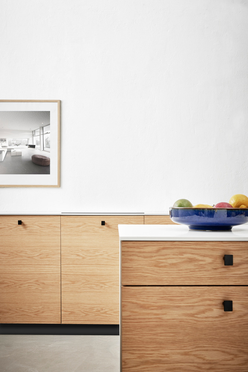 Furnipart - Transit Knob - greb i Zink Mat sort CC16mm L24,8mm B31,9mm H24mm