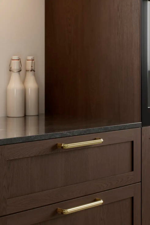 Furnipart - Grace - greb i blyfri messing poleret messing CC160mm L169mm B14mm