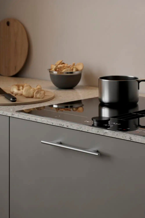 Furnipart - Koupe - greb i aluminium inox look CC128/160mm L224mm B10mm