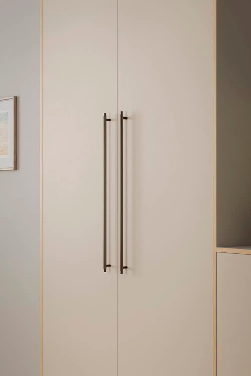 Furnipart - Manor Long - greb i zink og aluminium mat bronze CC640mm L694mm B14mm