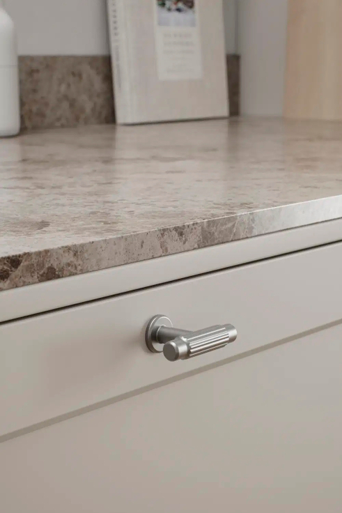 Furnipart - Villa T - greb i zink inox look L50mm H34mm B20mm