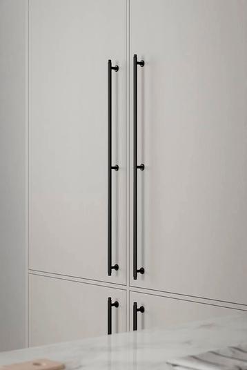 Furnipart - Villa Long - greb i aluminium antik brun CC2x320mm L690mm H34mm