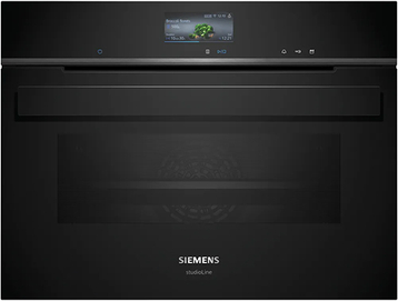 Kompakt dampovn 47l m/disp sort - Siemens iQ700 - CS936GCB1