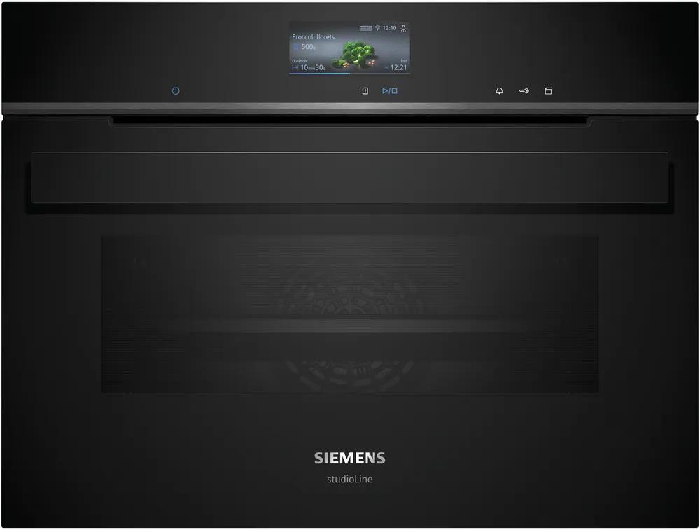 Kompakt dampovn 47l m/disp sort - Siemens iQ700 - CS936GCB1