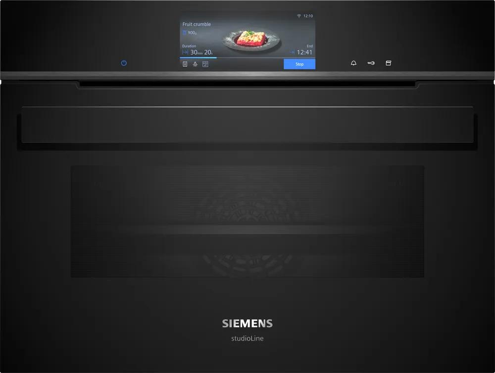 Kompakt dampovn 47l m/disp. sort - Siemens iQ700 - CS958GCB1