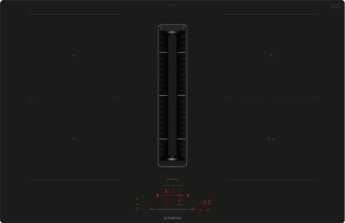 Induktionskogeplade med indbygget emfang 80 cm planmontering - Siemens iQ500 - ED807HQ26E