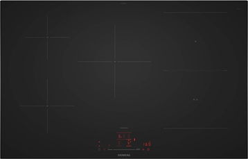 Induktionskogeplade 80 cm Matsort - Overflademontering - Siemens iQ500 - ED87BHWC1E