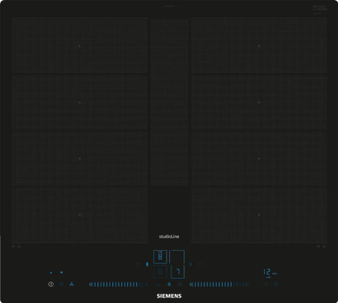 Induktionskogeplade 60 cm Sort, planmontering - CookConnect - Siemens iQ700 - EX607NYV6E