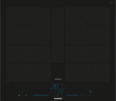 Induktionskogeplade 60 cm Sort - ComfortDesign - Siemens iQ700 - EX677NYV6E