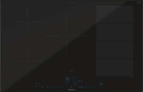 Kogesekion 80cm induktion ComfortDesign HC - Siemens iQ700 - EX870NVV6E