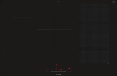 Induktionskogeplade 80 cm Sort - FlexZone - Siemens iQ700 - EX877HVC1E