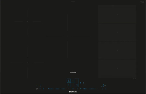 Induktionskogeplade 80 cm Sort - ComfortDesign - Siemens iQ700 - EX877NVV6E