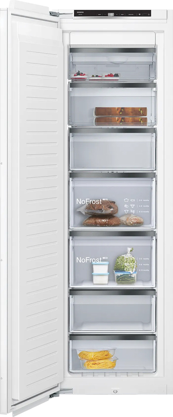 Integrerbar fryser 177.2 x 55.8 cm fladhængsel med dæmpet lukning (soft close) - Siemens iQ700 - GI81NHNE0