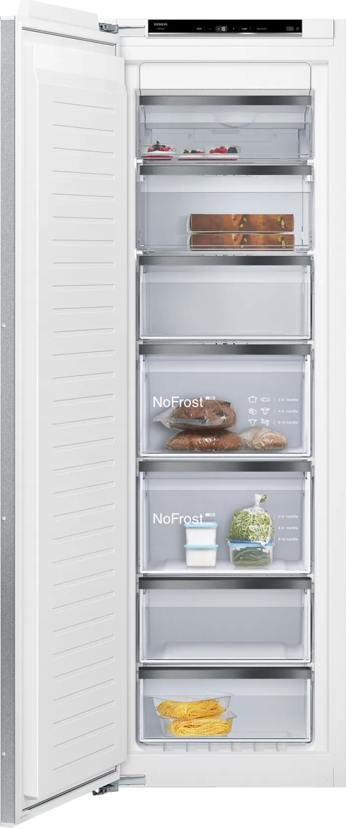 Integrerbar fryser 177.2 x 55.8 cm fladhængsel med dæmpet lukning (soft close) - Siemens iQ500 - GI81NSCE0