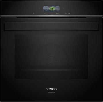 Indbygningsovn 71l Pyro A+ sort m/disp - Siemens iQ700 - HB974GLB1