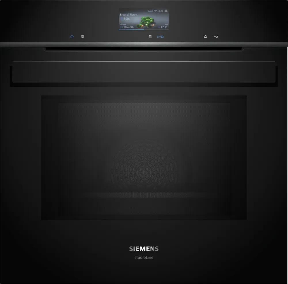 Indbygningsovn med mikro 67l m/disp sort - Siemens iQ700 - HM976GMB1