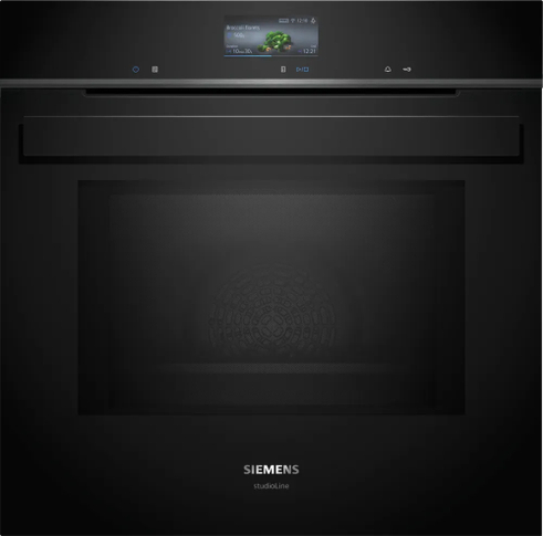 Indbygningsovn med mikro 67l m/disp sort - Siemens iQ700 - HM976GMB1