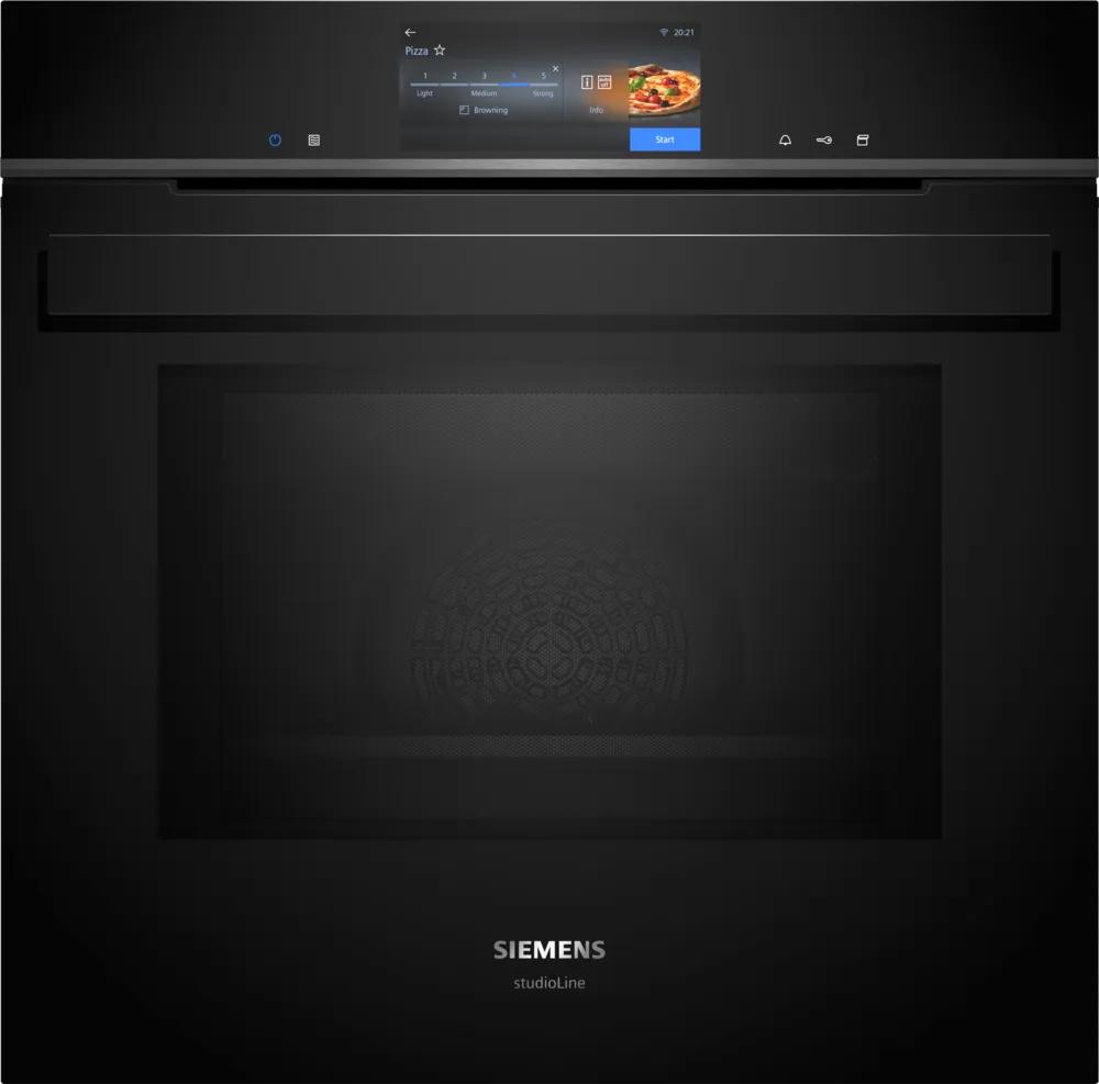 Indbygningsovn med mikro og dampskud 67l - Siemens iQ700 - HN978GQB1