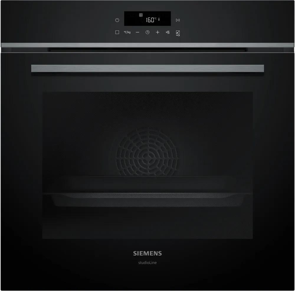 Indbygningsovn med dampfunktion 60 x 60 cm Sort - IQ300 - Siemens HQ472G0B3